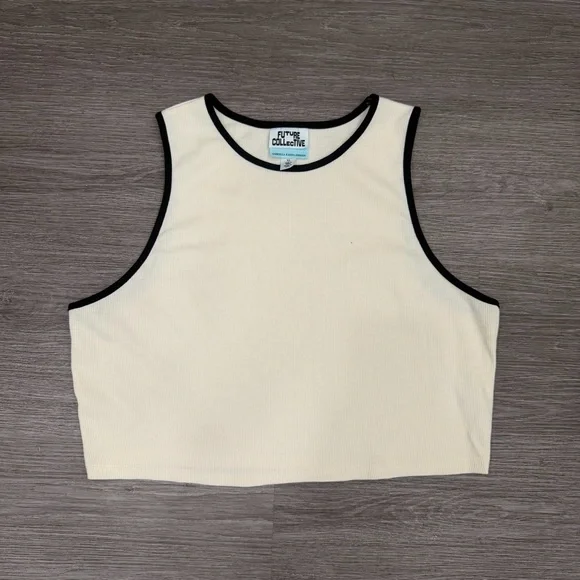 Future Collective Ribbed Top Size XL - Picture 1 of 2